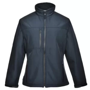 image of Portwest Ladies Charlotte Softshell Jacket Navy 2XL