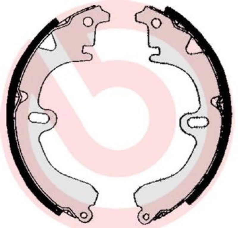 Image of BREMBO Brake Shoe Set BREMBO S 83 504