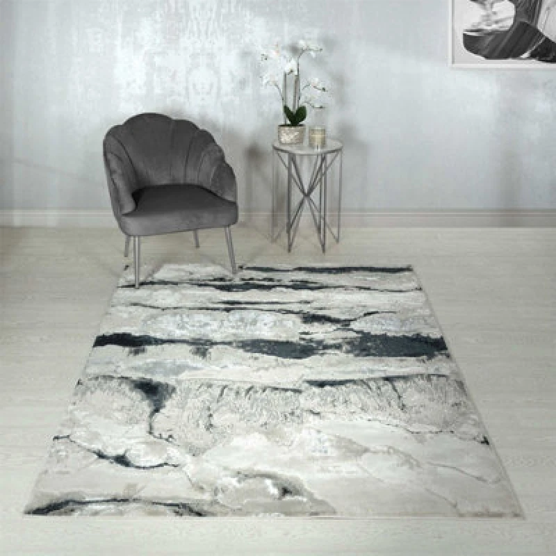 Image of Quartz Modern Abstract Optical Easy To Clean Rug For Living Room Bedroom And Dining Room-240Cm X 340Cm