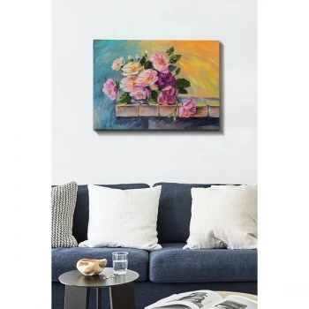 Image of Kanvas Tablo (50 x 70) - 193 Multicolor Decorative Canvas Painting