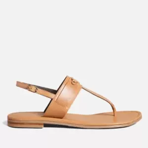 Image of Ted Baker Jazmiah Toe-Post Leather Sandals - UK 3