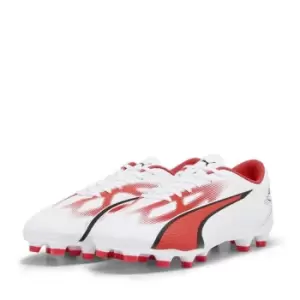 image of Puma Ultra Play.4 Adults Firm Ground Football Boots - White