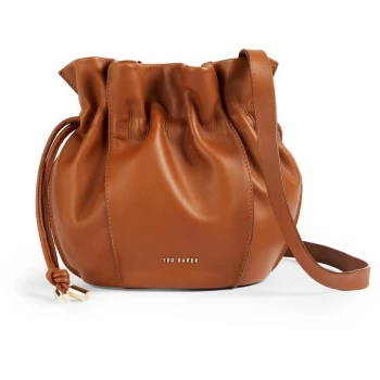 Image of Ted Baker Myloo Slouchy Drawstring Bucket Bag - BROWN