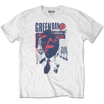 Image of Green Day - Patriot Witness Unisex XX-Large T-Shirt - White