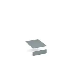 Image of Flux top and plinth finishing panels for single locker units 400mm wide - smoke blue