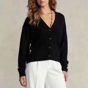 Image of Polo Ralph Lauren Logo Wool-Blend Cardigan - S