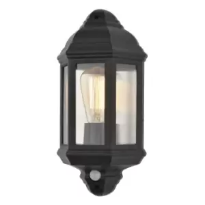 image of Coast Athena Half Wall Lantern With PIR Sensor Black