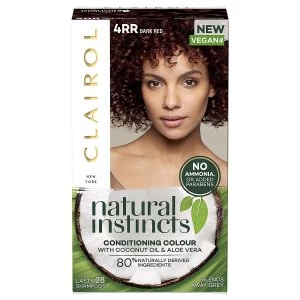 image of Clairol Natural Instincts Semi-Permanent No Ammonia Vegan Hair Dye 4RR Dark Red