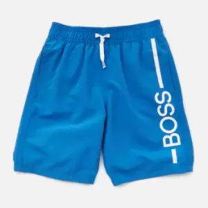 Image of Hugo Boss Boys' Logo Swim Shorts - Electric Blue - 4 Years