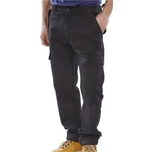 image of Click Workwear Combat Trousers Polycotton Black 32 Ref PCCTBL32 Up to