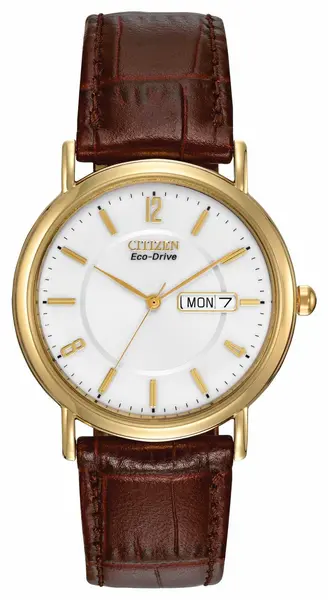 Image of Citizen BM8242-08A Eco-Drive Brown Leather Strap Watch