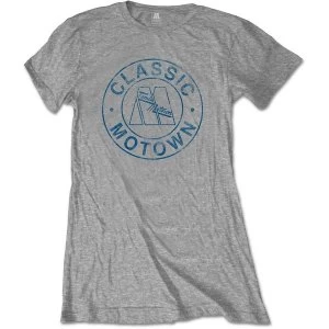 Image of Motown Records - Classic Circle Womens Large T-Shirt - Grey