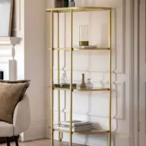 Image of Gallery Direct Thurlow Display Unit Champagne 1000X350X1750Mm