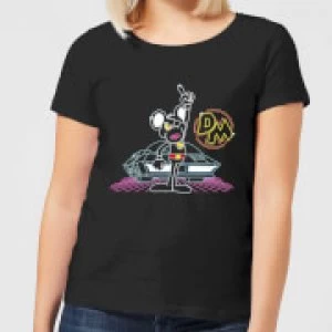 image of Danger Mouse 80's Neon Womens T-Shirt - Black