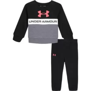 Image of Under Armour Armour Pieced Branded Logo Hoodie Set Baby Boys - Black