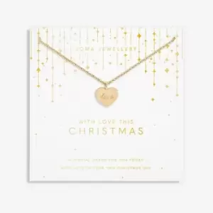 Image of Christmas With Love This Christmas Gold 46cm + 5cm Necklace 6367