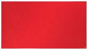 image of Nobo Impression Pro Widescreen Red Felt Board 1550x870mm