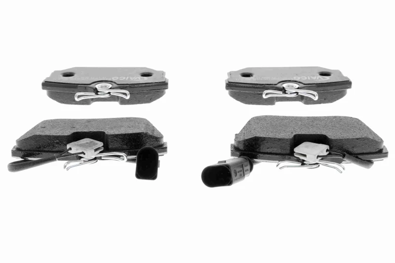 Image of VAICO V10-8150 Brake pad set Rear Axle, incl. wear warning contact, Q+, original equipment manufacturer quality Brake Pad Set,disc brake (402)