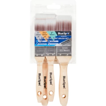 image of Blue Spot Tools 5 PCE Synthetic Paint Brush Set (2 PCE 1. 2 PCE 1 . 1 PCE 2)