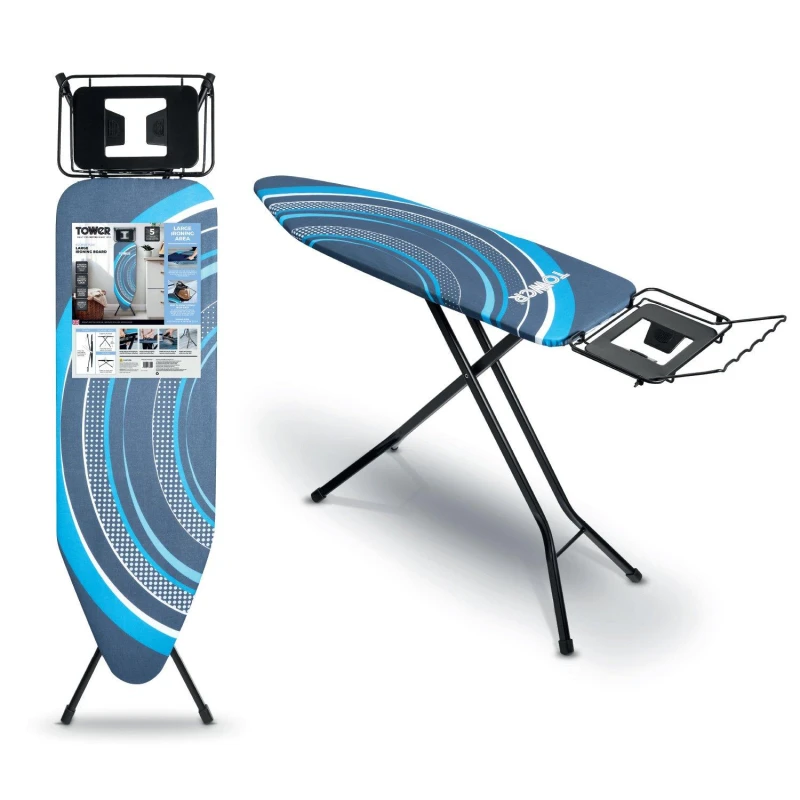 Image of Tower T873014BLK Eclipse Plus Large Ironing Board Ironing Boards Medium Black 42211503390