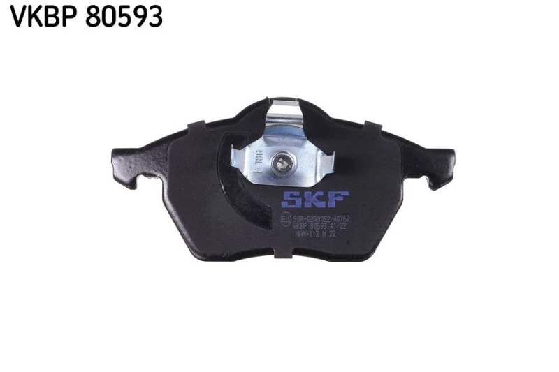Image of SKF VKBP 80593 Brake pad set prepared for wear warning indicator Brake Pad Set,disc brake (402)