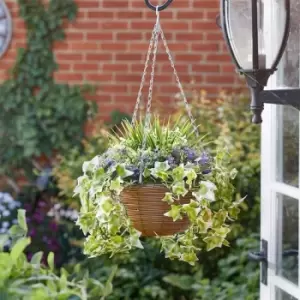 Image of Faux Decor Faux Decor Regal Basket - Lilac Bloom