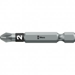 Image of Wera 855/4 BTZ BiTorsion Extra Tough Pozi Screwdriver Bits PZ2 50mm Pack of 1