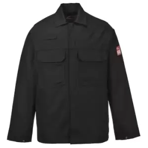 image of Biz Weld Mens Flame Resistant Jacket Black 2XL