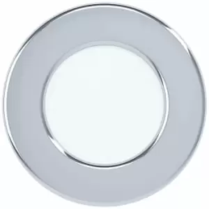 Image of Loops - Wall / Ceiling Flush Downlight Chrome Round Recess Spotlight 2.7W led