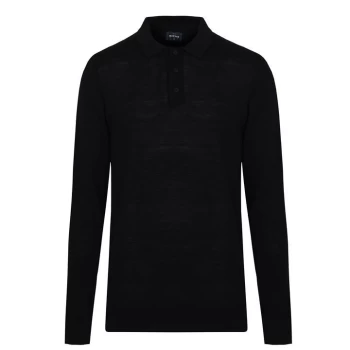 image of Howick Merino Polo Shirt - Black