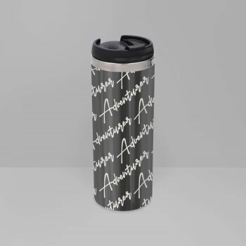 image of Adventurer - Masculine Stainless Steel Travel Mug - Metallic Finish