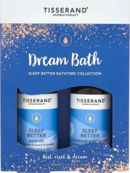 image of Tisserand Aromatherapy Dream Bath Sleep Better Bathtime Collection 2 x 100ml