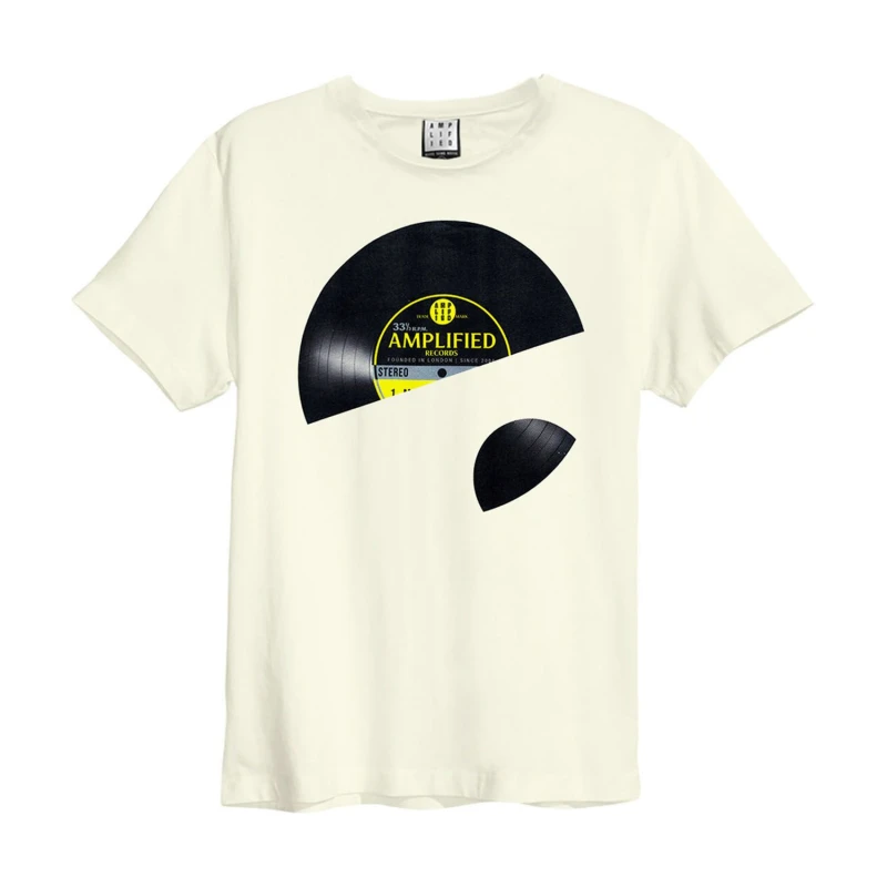 Image of Amplified Amplified Men Vinyl Sleeve T-Shirt in White Size: X-Small White XS Male 5063238049611