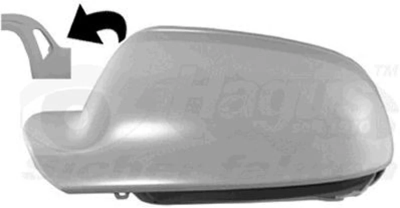 Image of VAN WEZEL Wing mirror cover VAN WEZEL 0338843