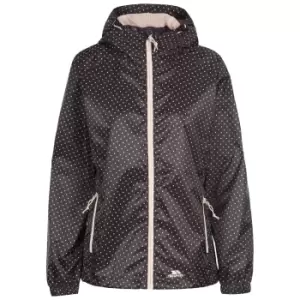 Image of Trespass Womens/Ladies Indulge Dotted Waterproof Jacket (L) (Black)