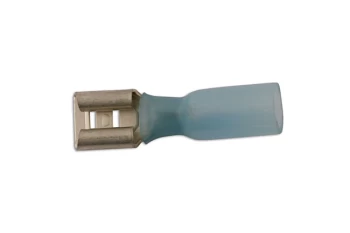 image of Blue Heatshrink Push-on Female 6.3mm Pk 25 Connect 30206