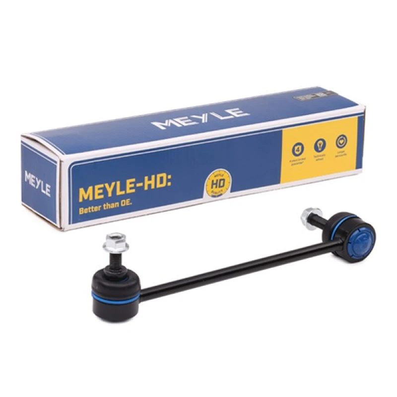 Image of MEYLE 316 060 4359/HD Anti-roll bar link Quality, Front Axle Left, with spanner attachment Steel Link Stabiliser (3229)