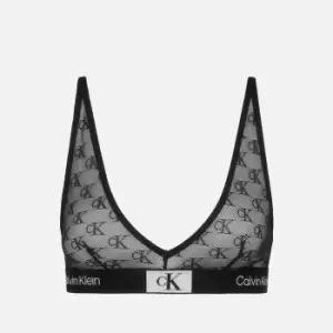 Image of Calvin Klein Conscious Stretch-Cotton Blend Jersey Bralette - L