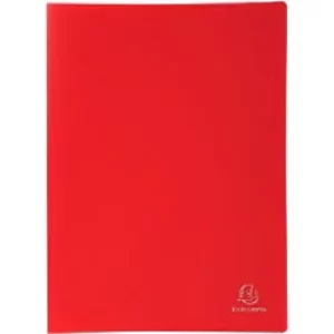 Image of Exacompta Display Books PP Eco A4, 80 Pkts, Red, Pack of 8