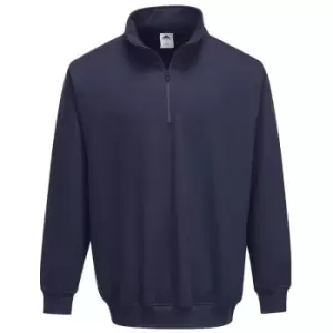 Image of Portwest B309NARXXL - sz 2XL Sorrento Zip Neck Sweatshirt - Navy - Navy
