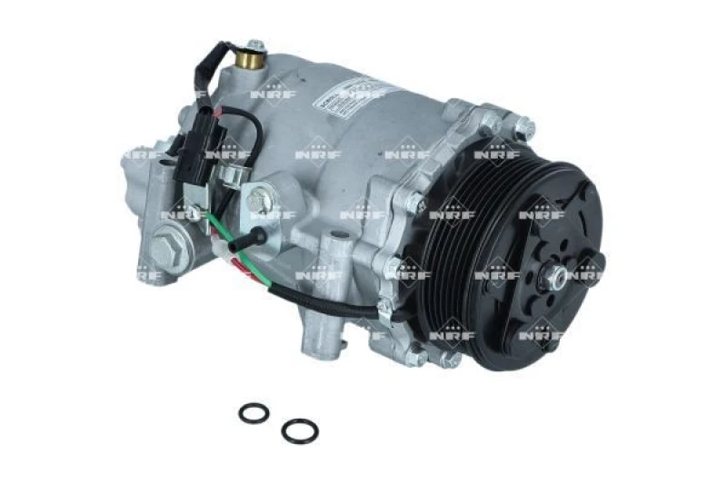 Image of NRF 32749 AC Compressor EASY FIT PAG 46, with PAG compressor oil, with gaskets/seals Compressor,air conditioning (447)