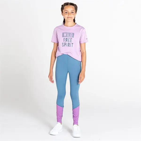Image of Dare 2b Girls Crystalize Leggings - Blue C9-C10