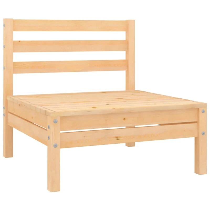 Image of VIDAXL Garden Middle Sofa Solid Wood Pine Vidaxl 8720286658864