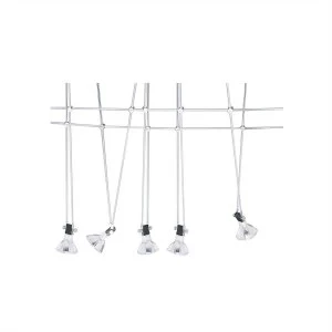 Image of LED 5 Light Adjustable Spotlight Chrome