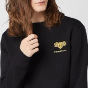 Image of Harry Potter Hufflepuff Unisex Embroidered Sweatshirt - Black