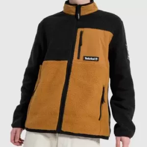 Image of Timberland Archive Fleece Jacket In Tan