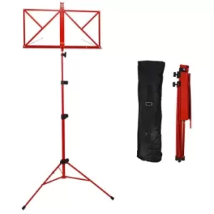 image of A-Star Rocket Folding Music Stand, red