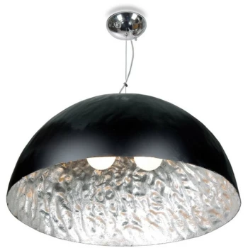 Linea Verdace Lighting - Linea Verdace Moon Face 3 Light Dome Pendant Ceiling Lights Black