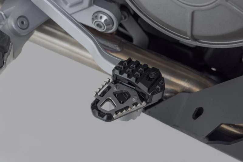 Image of SW-Motech Extension for brake pedal - Black. Aprilia Tuareg 660 (21-) / Rally (24-).
