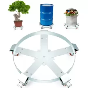 Image of VEVOR 55 Gallon Heavy Duty Drum Dolly, 1250lbs Load Capacity, Barrel Dolly Cart Drum Caddy, Non Tipping Hand Truck Capacity Dollies with Steel Frame 5